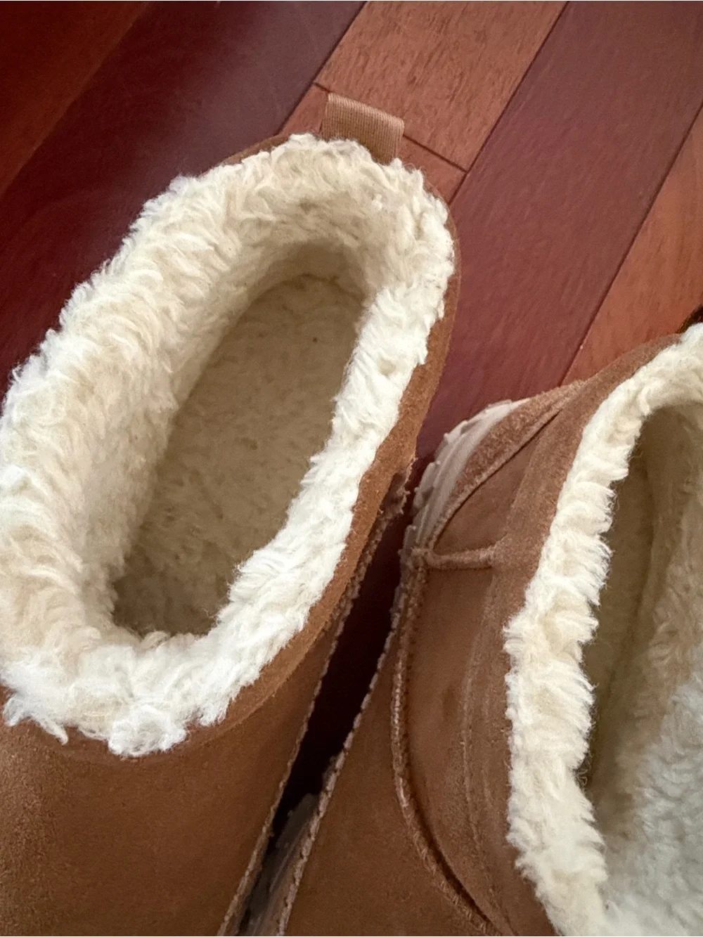 UGG Chestnut Brown Shearling-Lined Chukka Boots